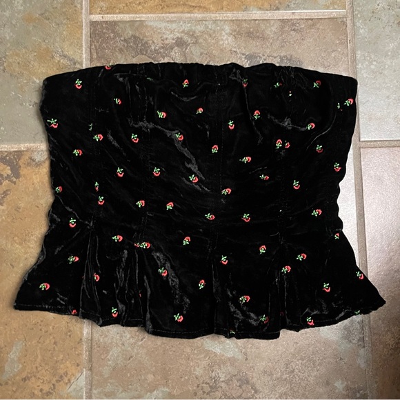 NWOT Free People Rosie Embroidered Bustier Top - Picture 7 of 10